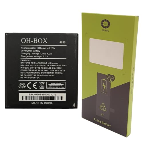 OH-BOX® Batterie Compatible avec Wiko 4050/2502 Sunny,Sunny 2, Sunset, Sunset 2