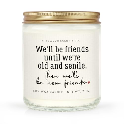 Niyewsor Best Friends Birthday Gifts for Women - 7oz Handmade