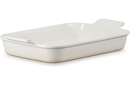 Le Creuset LC Deep Rectangular Dish 26 Cm- Meringue