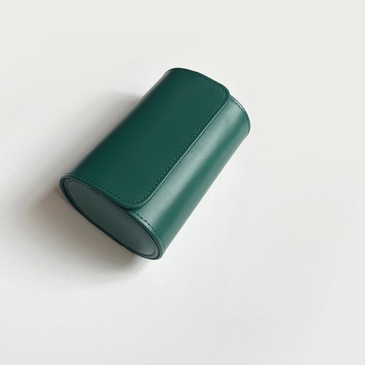 Custodia Organizer Classico e in Pelle Pu Verde Porta Orologi da Viaggio per Orologi e Piccoli da Uomo