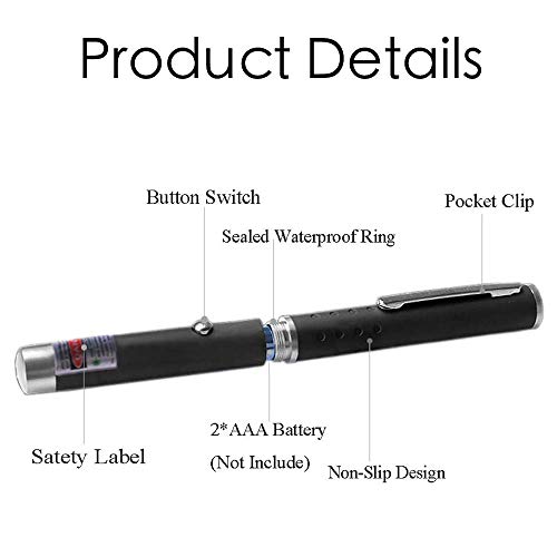 Uhkz Long Range Laser Presentation Remotes For Classroom Teaching And Construction Site Measurement Remote Instructions, Bright Clicker For Training Exercise,Flashlight,Usb Recharge #TOP2