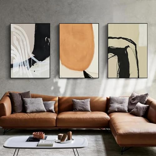 Art mural esthétique de paysage moderne triptyque de toiles 30x45 - 2
