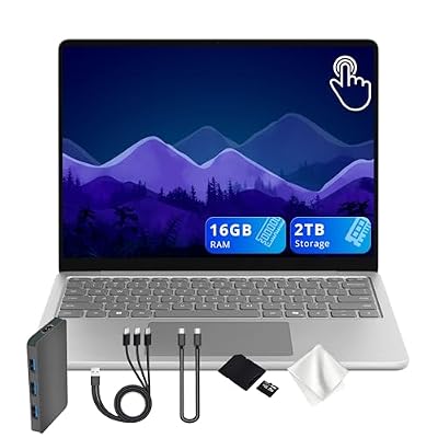 Microsoft Surface 13" Copilot+ PC for Students, 2.7 lbs Ultra Light Touchscreen Laptop,Snapdragon X Plus,16GB RAM, 2TB Storage(1TB SSD+1TB Dock), Wi-Fi 7, Backlit Keyboard,Windows 11, Platinum