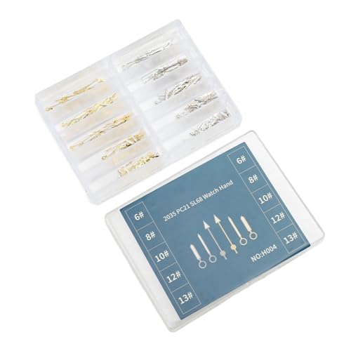 ZJchao Quartz Watch Hands Replacement Metal Watch Hands Set 2035 PC21 SL68 Elegant Watch Hand Kit for Enhancing Timepieces (Luminous Gold)