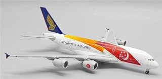 JC Wings Singapore Airlines for Airbus A380 9V-SKJ Color Paint 1/400 DIECAST Aircraft Pre-Built Model