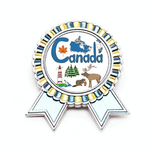 Broche symbole Canada motif monument en métal cadeau souvenir