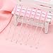 BTYMS 100 Pieces Crystal Eyelash Mascara Brushes Spoolie Brush Lash Wands Applicator Disposable Eyebrow - Light Pink