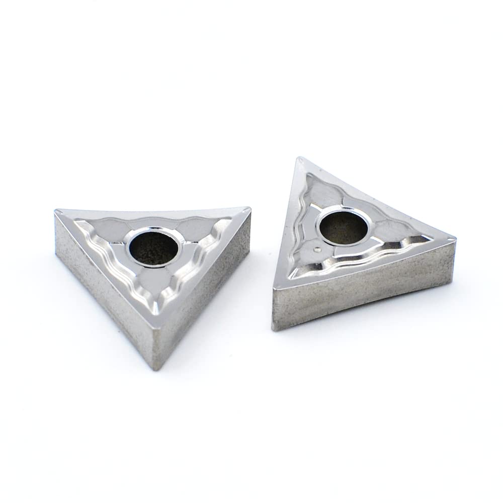 Inserti in metallo duro per alluminio TNMG332/TNMG160408 per tornitura di inserti in alluminio, 10 pezzi/scatola