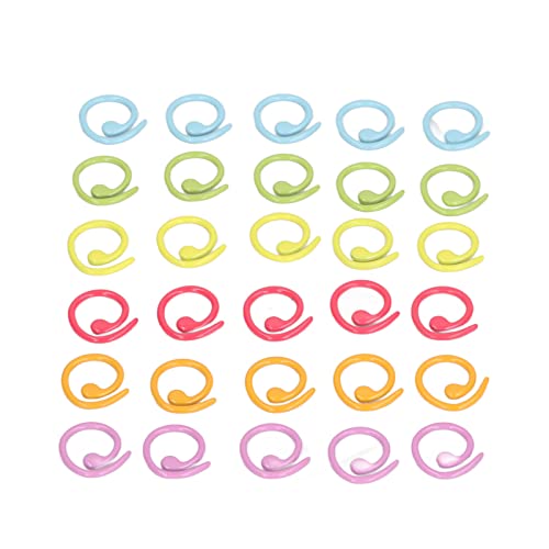 Knitting Stitch Rings,30Pcs Colorful Stitch Marker Ring Knitting Crochet Markers Knitting Place Markers Sewing Accessories for DIY Handmade Crafts