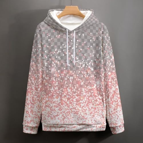 Sweats à capuche rose brillant unisexe S : le pull doux pour affronter la fraîcheur