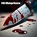 TK Gruppe Timo Klingler Cuchillo falso sangriento con sangre Imagen de TK Gruppe Timo Klingler Cuchillo falso sangriento con sangre