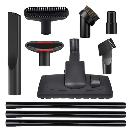 Image of Alrens 10PCS Vacuum Attachments for Miele C1 C2 C3 S2 S4 S5 S6 S8 Series, Vacuum Accessories with 3 Extension Wands, Floor Brush, Crevice & Upholstery Tools for Home Cleaning