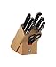 ZWILLING Messerblock, 8-tlg., Holzblock, Messer und Schere aus rostfreiem Spezialstahl/Kunststoff-Griff, Professional S, Holz / Stahl