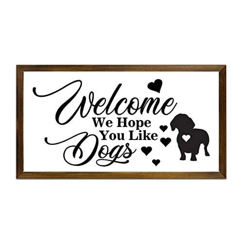 Panneau en bois Welcome décoration murale amusante et chaleureuse maison
