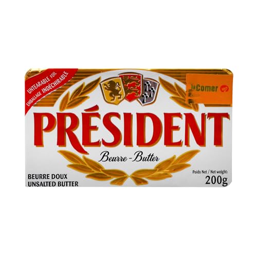 President Butter Block Unsalted 200g - Chilled