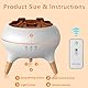 Flammen Aroma Diffuser, 250mL Luftbefeuchter Schlafzimmer, 2 Spray Muster DuftöL Diffuser,Air Diffuser Humidifier mit 7 Farben LED-Licht & Timing-Funktion Defuser für Kinder