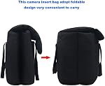 Camera Inserts Lens Padded Insert Liner DSLR SLR Protective Bag Camera Cube Roomy Case Waterproof Foldable pouch for Camera Lens Accessories Sony Canon Nikon Olympus (Black)
