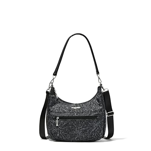 Image of Baggallini Modern Pocket Half Moon 11 inchx10.5 inch Shoulder Women W /Replaceable Straps Converts to Crossbody Bag