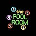 Produktbild The Pool Room Neonlichtschild aus echtem Glas für Zuhause, Bier, Bar, Pub, Freizeitraum, Spielzimmer, Fenster, Garage, Wand, Geschäft, 43,2 x 35,6 cm groß