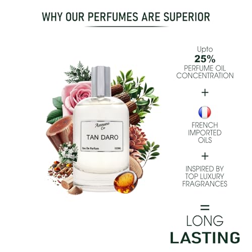 Image of Tan Daro | Luxury Men Eau De Parfum | Aromatic Warm Spicy Woody | Perfume Spray for Man | Strong & Long Lasting Fragrance | Luxury Gift for Him | 100 ml