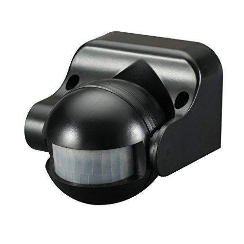 KNIGHTSBRIDGE OS004B IP44 180 DEGREE OUTDOOR PIR SENSOR BLACK by Knightsbridge