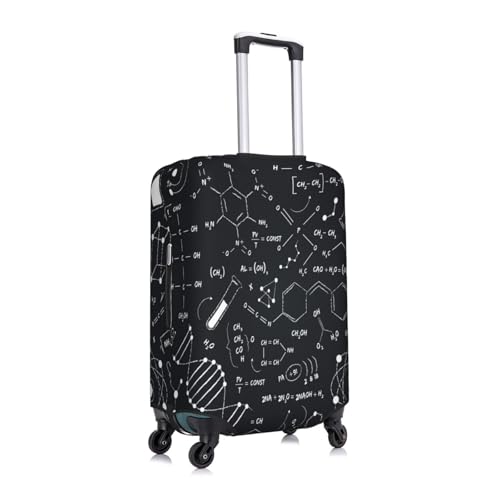 Chemistry Blackboard Luggage Cover for Suitcase, Suitcase Cover Protector Fit 25-28 Inch Luggage Travel Accessories, L3