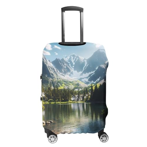 Colorado Mountain Lake Luggage Cover Suitcase Protector Travel Baggage Covers for Men Women L4
