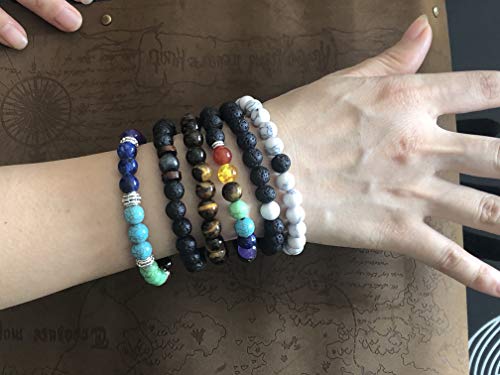 Cmidy Black Lava Stone 7 Chakra Bracelets thumb #8