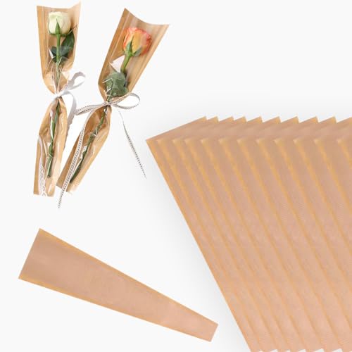 EMITAOHWF 50 Pack Flower Bags for Bouque…