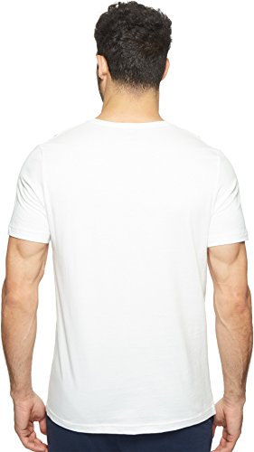 Tommy Hilfiger Herren-T-Shirt mit V-Ausschnitt, Weiss/opulenter Garten, L – Ansicht 4