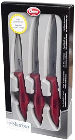 Clauss Microban Knife Kit - Red (Pack of 3)