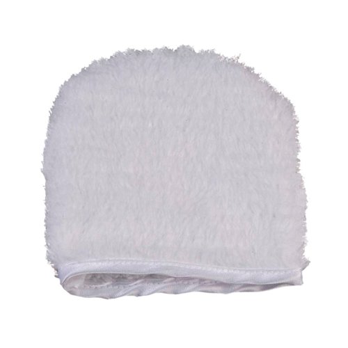 Lush Microfiber Mini Facial Mitten (White)
