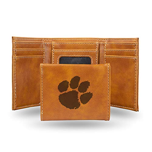 Image of Rico Industries NCAA Laser Engraved Trifold Laser Engraved Tri-Fold Wallet - Men's Accessory