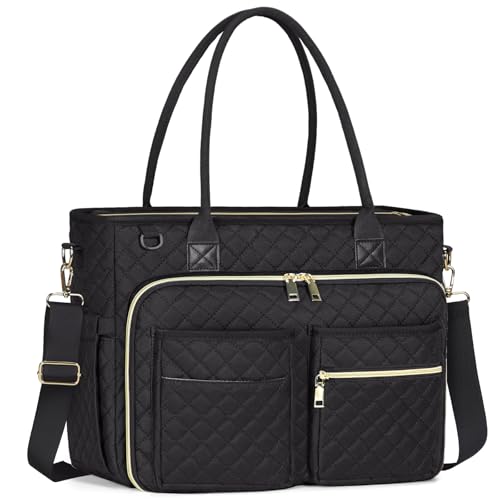 RAINSMORE Borsa Lavoro Donna per Insegnante Borsa Porta PC 15,6 Pollici Borsa Donna Tote per Ufficio...