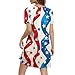 July 4th Dresses Lounge Maternity Fashion Graphic O Neck Stars Stripe Patriotic USA Flag Dressy 4th of July Outfits Vestidos De Verano para Mujer 2025