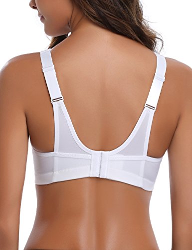 Image of Wingslove High Impact Sports Bras for Women Plus Size Non Padded Wirefree Workout Bra Bounce Control
