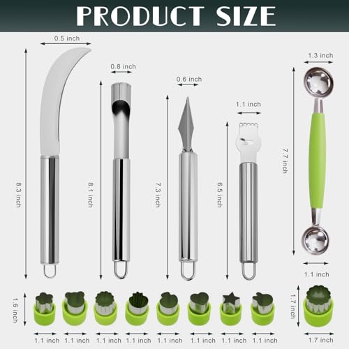Krbnk 14PCS Fruit & Melon Tool Kit