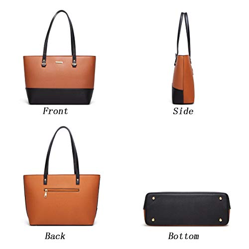 Image of Women Fashion Handbags Wallet Tote Bag Shoulder Bag Top Handle Satchel Purse Set 4pcs
