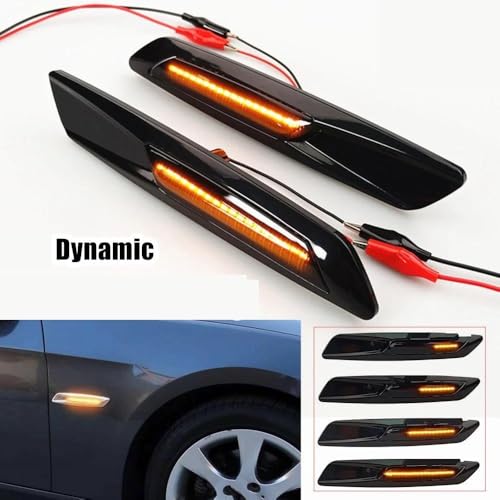 dla F30 E90 E91 E92 E93 E46 E60 E61 F10 sekwencyjny dynamiczny błysk bursztynowy błotnik boczny światło obrysowe kierunkowskaz lampa kierunkowskaz stylizacja bocznego kierunkowskazu kierunkowskazu