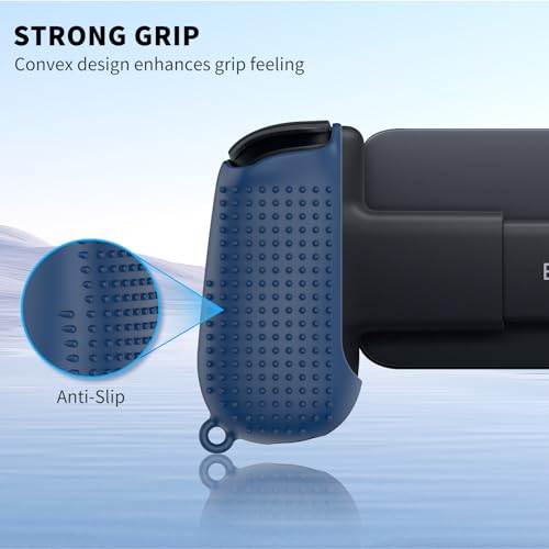 Handle Protective Case for Backbone One Mobile Gaming Controller with Lanyard, Silicone Grip Case Cover Compatible with Backbone One Mobile Gaming Controller Handle 1st 2nd Gen (DEEP Blue) - Thumbnail 5