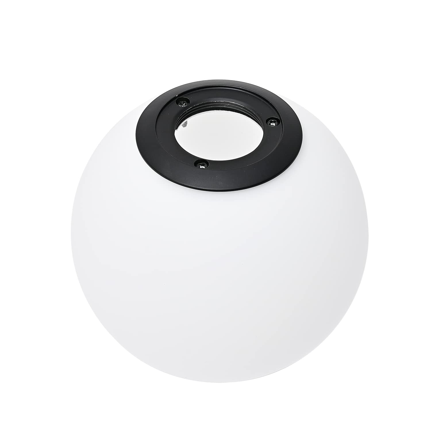 ZHUOER Black Milk White Globe Glass Lampshade (Single