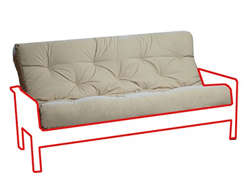 Royal Sleep Products New Replacement Futon Mattress Solid Cover Memory Foam Pocket Coil/Innerspring