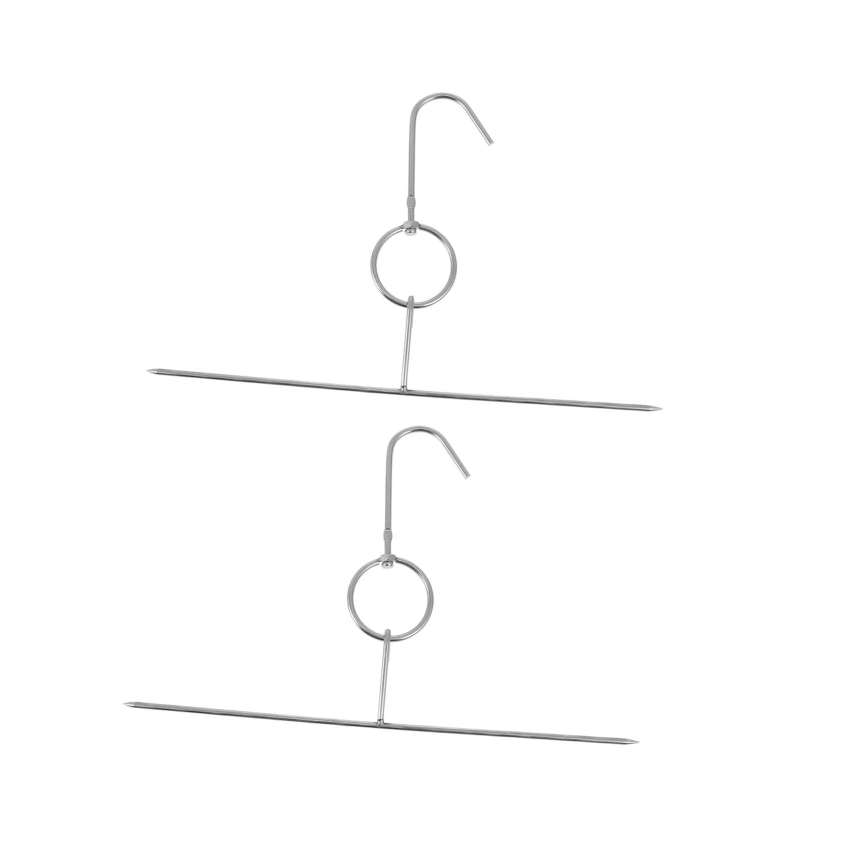 MAGICLULU 2pcs Bbq Rings Stainless Steel Roast Meat Ring Heavy