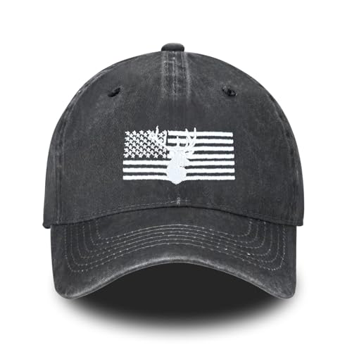 Image of Embroidered Baseball Cap for Women Men Vintage Adjustable Washed Distressed Denim Baseball Hat
