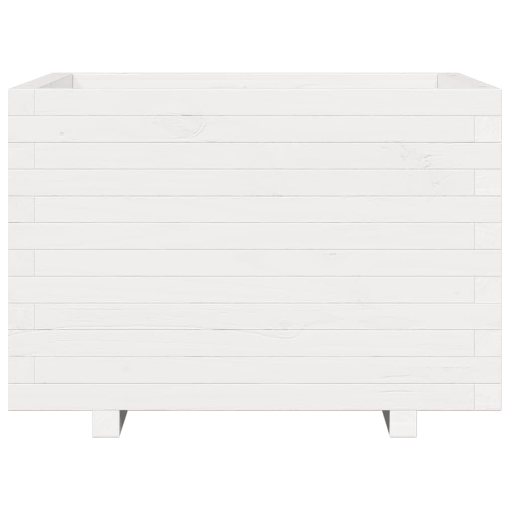 Pojemnik na rośliny z litego drewna sosnowego, 70 x 70 x 49,5 cm, z drenażem, do użytku wewnątrz i na zewnątrz, balkonik na patio, kwiaty, zioła, sukulent, orchidea, bonsai