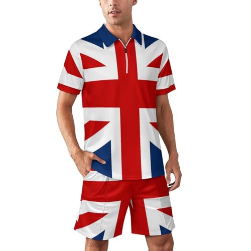 Tenue de sport deux pièces avec drapeau britannique aux finitions soignées
