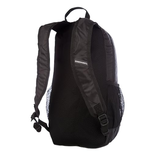 Image of Eddie Bauer Stowaway Packable Backpack | Travel | Outdoor | Lightweight | Foldable | Durable | Ripstop Polyester | 20L - Onyx Black