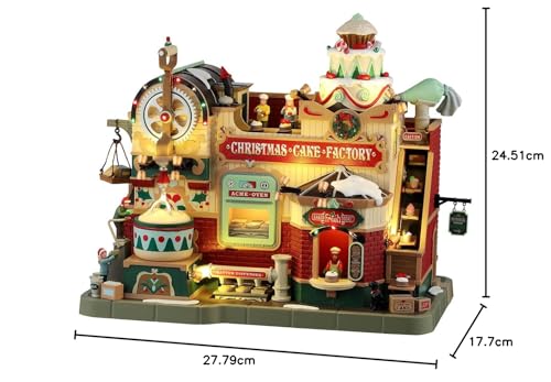 LEMAX Christmas Cake Factory: anima tu hogar con este edificio musical de resina 6
