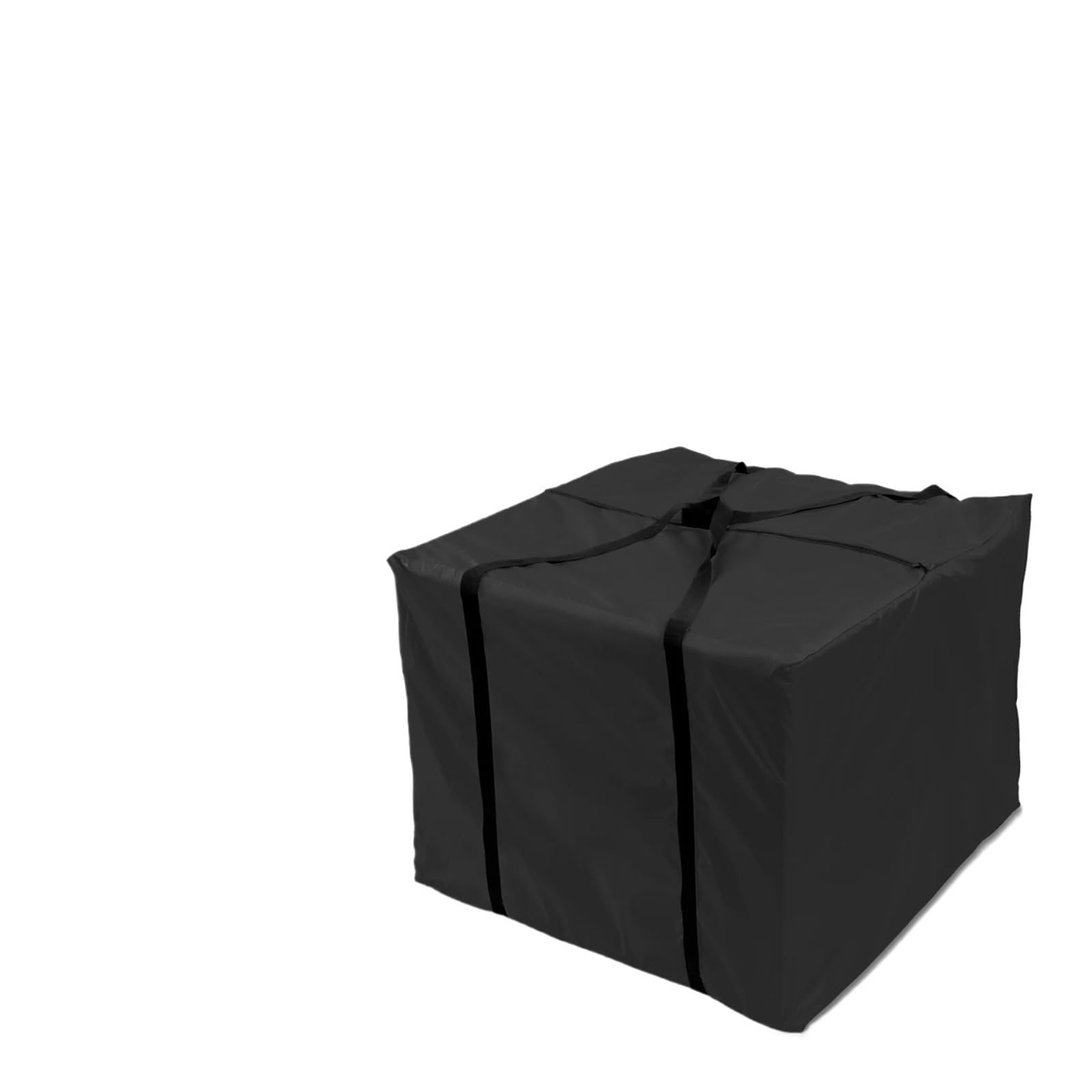 Garden Cushion Storage Bag Furniture Cushion Storage Bag Waterproof 210D Oxford Cloth Outdoor Garden Organizer Protective Cover Dustproof(81x81x61cm Black 1)
