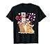 Patriotic Dog 4th of July Funny Dogs Lovers for Pet Owners T-Shirt